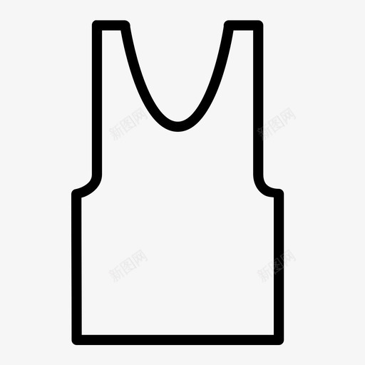 采购产品背心背心布料图标svg_新图网 https://ixintu.com 妻子 布料 无袖 汗衫 男人 穿着 肌肉衬衫 背心 衣服和鞋子 采购产品背心