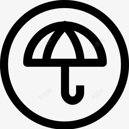 伞干燥阳伞图标svg_新图网 https://ixintu.com 下雨 伞 保护 偏转 干燥 阳伞