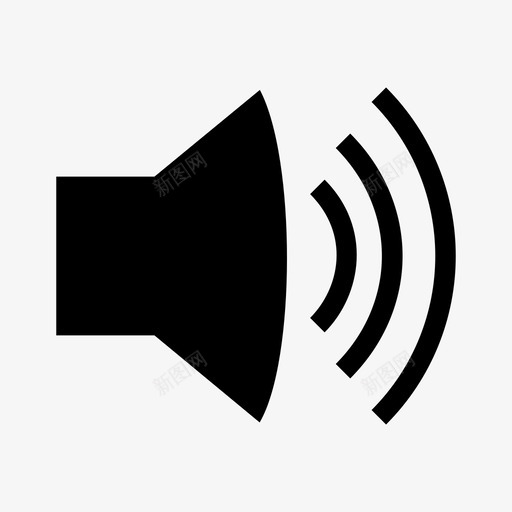 音箱音量声音指示器图标svg_新图网 https://ixintu.com 声音指示器 音箱 音量