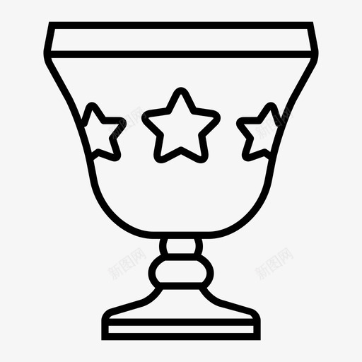 奖杯优先权奖品图标svg_新图网 https://ixintu.com 优先权 奖励 奖品 奖杯 征服者 星星 胜利 胜利者 赢家