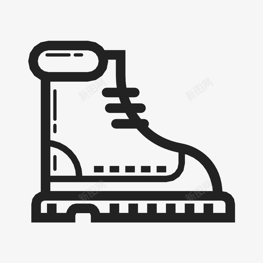 登山靴探险全地形图标svg_新图网 https://ixintu.com 全地形 探险 散步 男式靴子 登山靴 野营