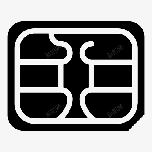 sim卡nanosim卡网络图标svg_新图网 https://ixintu.com nanosim卡 sim卡 sim芯片 安全 智能手机 用户识别模块 电信 电话 网络