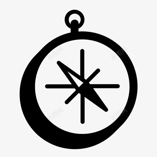 指南针东导航图标svg_新图网 https://ixintu.com 东 体积 北 南 导航 指南针 西