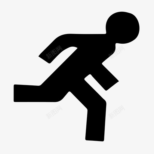 跑步男孩短跑运动员冲刺图标svg_新图网 https://ixintu.com 冲刺 慢跑 玩耍 男 短跑运动员 跑步 跑步男孩