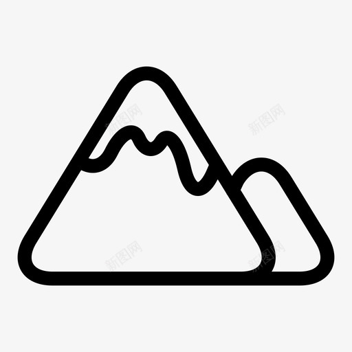 山野外雪盖图标svg_新图网 https://ixintu.com 山 山峰 户外 攀岩 荒野 野外 雪盖 高山