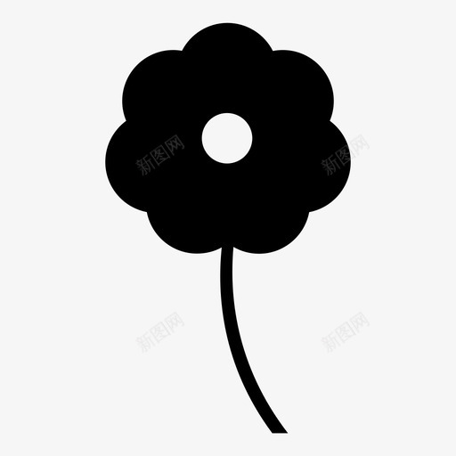 花美丽盛开图标svg_新图网 https://ixintu.com 小花 开花 植物 盛开 美丽 花 花瓣