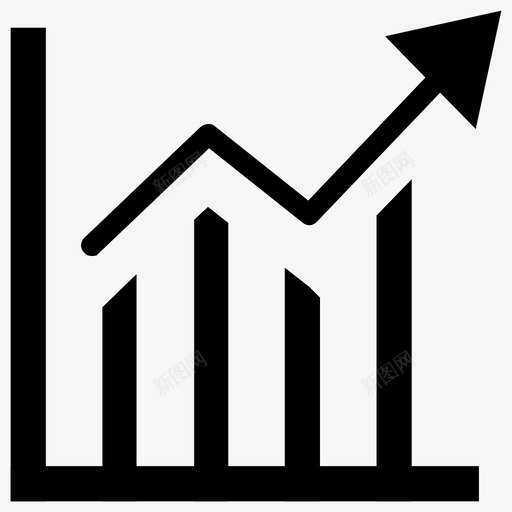 信息图表趋势图图标svg_新图网 https://ixintu.com 信息图表 趋势图