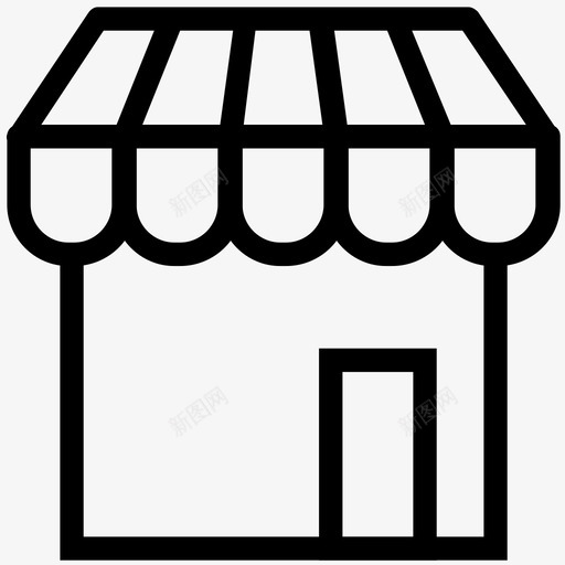商店橱窗店面图标svg_新图网 https://ixintu.com 价格 出售 商店 市场 店面 橱窗 购物 销售 陈列