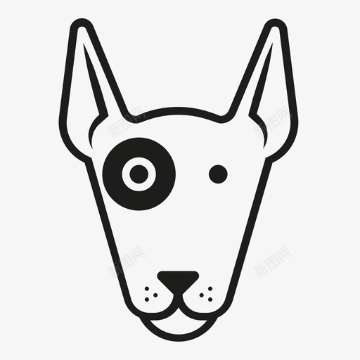 牛头梗动物吠叫图标svg_新图网 https://ixintu.com 人 动物 吠叫 声音 宠物 家 牛头梗 狗