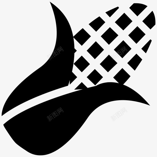玉米玉米壳带壳玉米图标svg_新图网 https://ixintu.com 带壳玉米 水果 玉米 玉米壳 食品