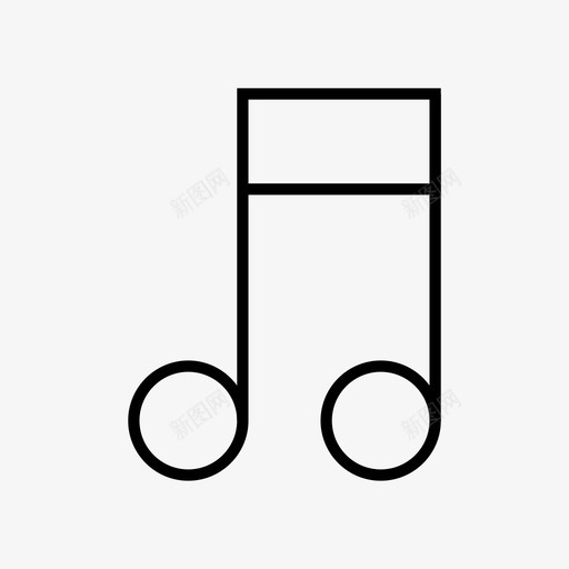 交响乐音符音乐图标svg_新图网 https://ixintu.com 交响乐 音乐 音符
