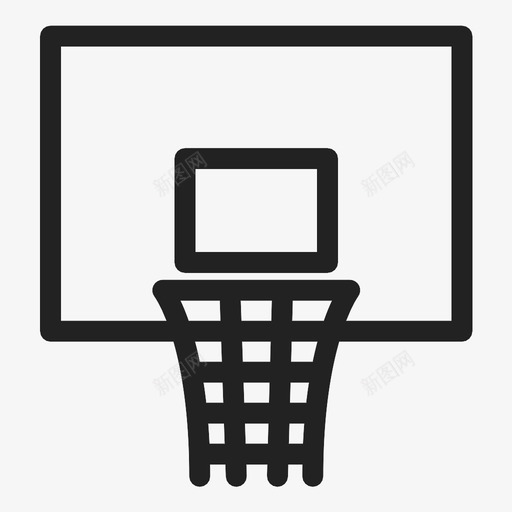 篮球圈团队运动篮圈图标svg_新图网 https://ixintu.com 团队运动 比赛 篮圈 篮板 篮球器材 篮球圈 网 罚球