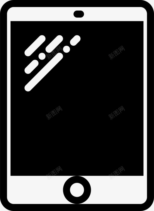 平板电脑小工具ipad图标svg_新图网 https://ixintu.com ipad 便携设备 小工具 平板电脑 技术 触摸屏