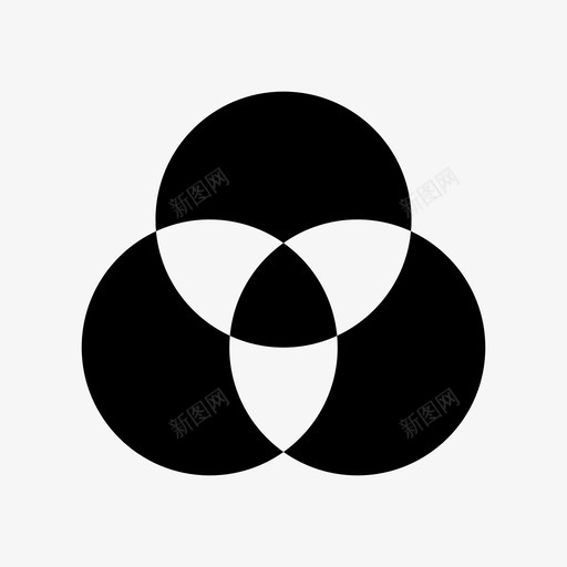 颜色维恩图工具图标svg_新图网 https://ixintu.com 圆圈 工具 混合 红色 绘图 维恩图 绿色 设计 设计工具 重叠 颜色