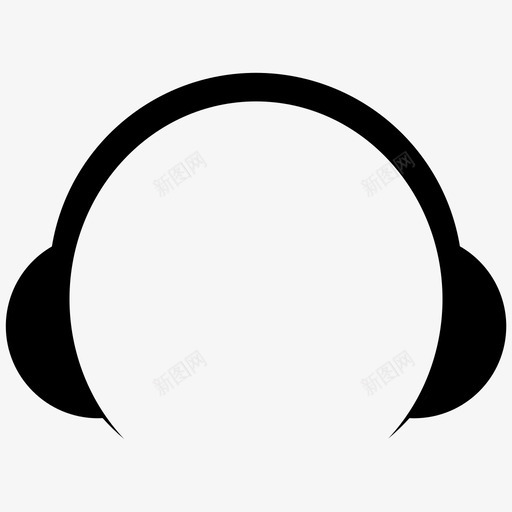 耳机游戏音乐图标svg_新图网 https://ixintu.com 听力 游戏 耳机 耳罩 音乐