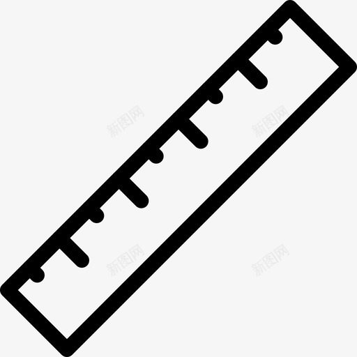 直尺刻度测量图标svg_新图网 https://ixintu.com 创意 刻度 厘米 测量 直尺 英寸 设计 设计线图标 距离