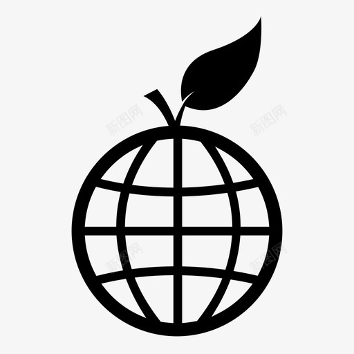 地球可持续性循环利用图标svg_新图网 https://ixintu.com 可持续性 地球 循环利用 植物 环保主义者 绿色 自然