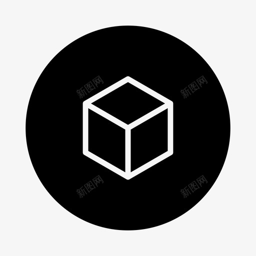 立方体三维长方体图标svg_新图网 https://ixintu.com 三维 多面体 形状 正方形 空间 立方体 长方体 骰子