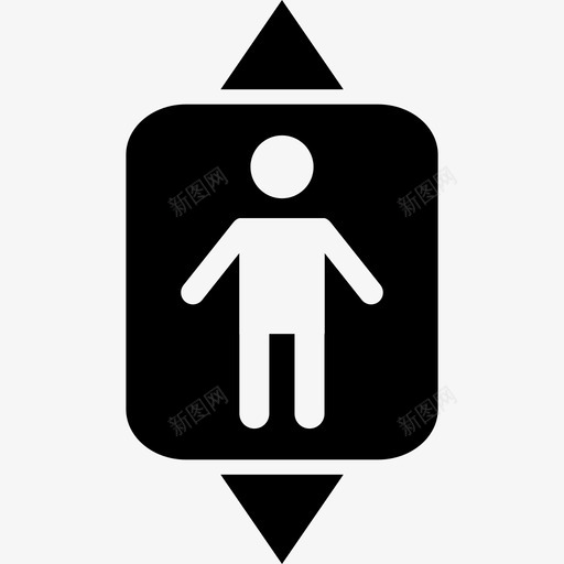 电梯电梯里的人图标svg_新图网 https://ixintu.com 电梯 电梯里的人