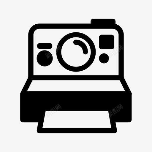 宝丽来复古快照图标svg_新图网 https://ixintu.com 图片 复古 定点拍摄 宝丽来 快照 拍摄 摄影 摄影师 镜头