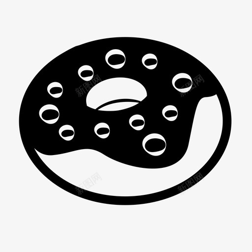 巧克力甜甜圈甜点糖果图标svg_新图网 https://ixintu.com 口味 巧克力甜甜圈 早餐 甜点 甜甜圈 糖果