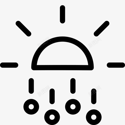 冰雹恶劣天气白天图标svg_新图网 https://ixintu.com 冰 冰雹 天气预报 太阳 恶劣天气 气象 白天 雨 风暴