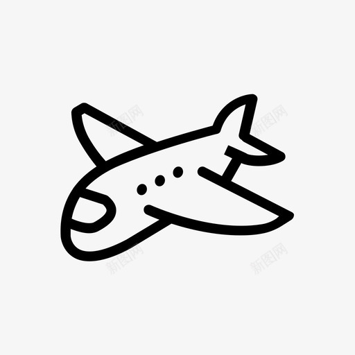 飞机航空运输飞行机器图标svg_新图网 https://ixintu.com 最快模式 等距测量 航空运输 莱特兄弟 长途旅行 飞机 飞行机器