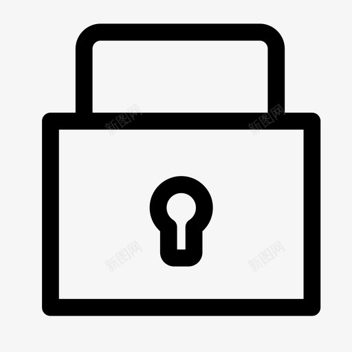 锁安全秘密图标svg_新图网 https://ixintu.com 保护 安全 密码 秘密 钥匙 锁