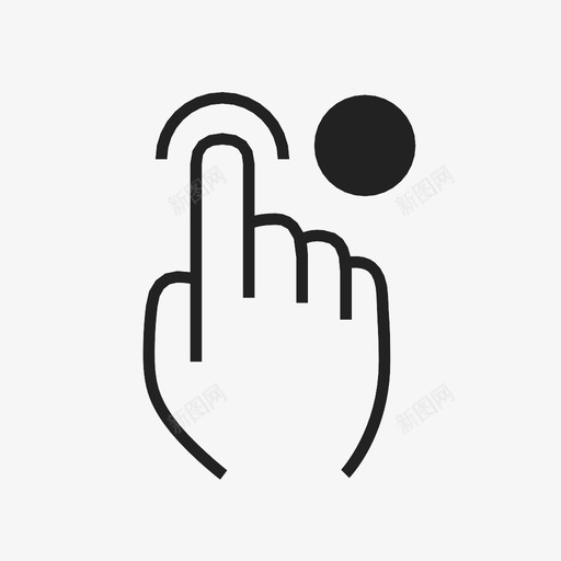 点击并保持触摸屏时间图标svg_新图网 https://ixintu.com ipad iphone 准时 时间 智能手机 点 点击并保持 触摸屏 食指