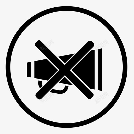 静音扬声器关机图标svg_新图网 https://ixintu.com 促销 关机 喇叭扬声器 广告 扬声器 无声音 无广告 购物车 重放 静音