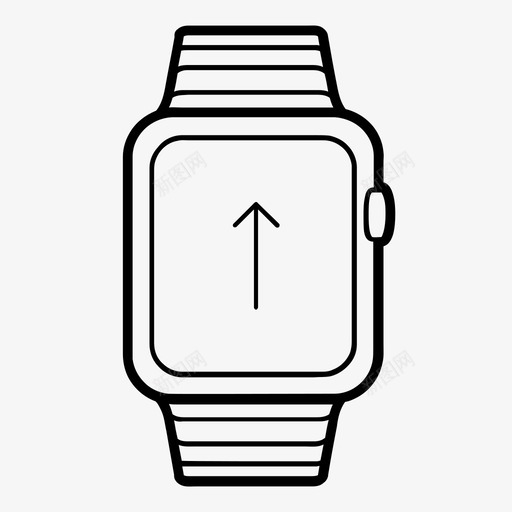 智能手表可穿戴设备向上箭头图标svg_新图网 https://ixintu.com applewatch gps 前进 可穿戴设备 向上箭头 地图 导航 旅行 智能手表