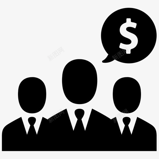 收益谈判获取图标svg_新图网 https://ixintu.com 业务人员 业务团队 收款 收益 收购 获取 薪资 谈判 财务 财务业务