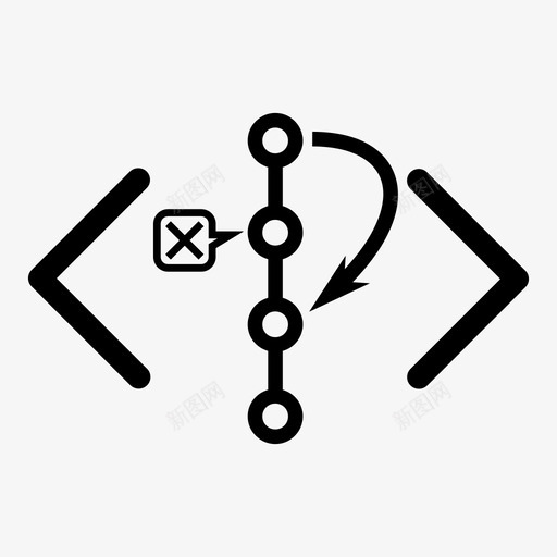 revertsubversion源代码控制图标svg_新图网 https://ixintu.com engineering flow git hg mercurial revert scm subversion 源代码 源代码控制 源代码管理
