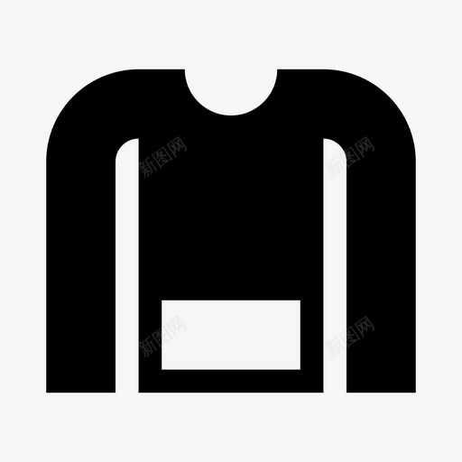 采购产品毛衣衣服套头衫图标svg_新图网 https://ixintu.com 套头衫 套筒 衣服 采购产品毛衣 针织 长袖