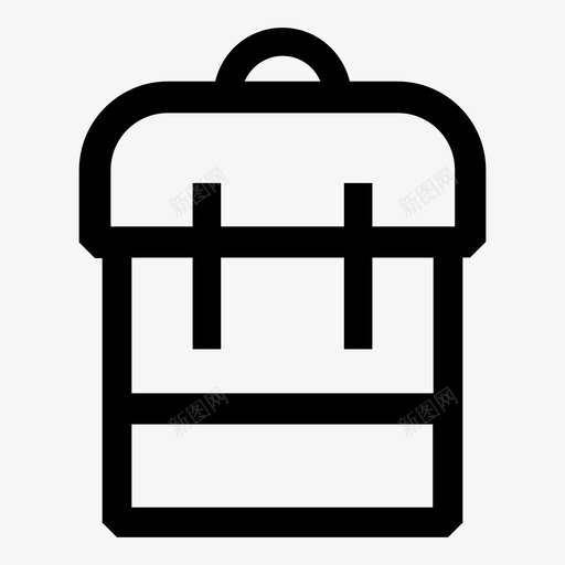 背包徒步旅行野营装备图标svg_新图网 https://ixintu.com 包 徒步旅行 背包 野营装备 露营车