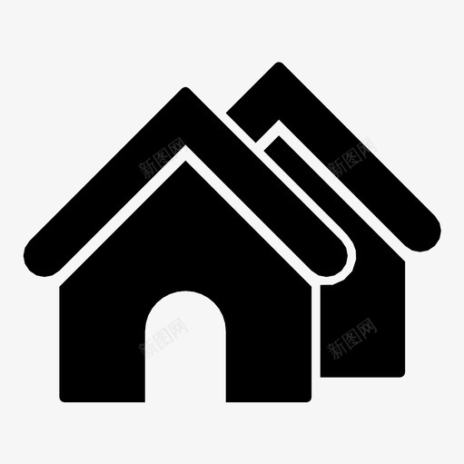 房地产销售住宅图标svg_新图网 https://ixintu.com 住宅 城市 建筑物 户外 房产 房地产 房地产经纪人 房屋 抵押 村庄 销售