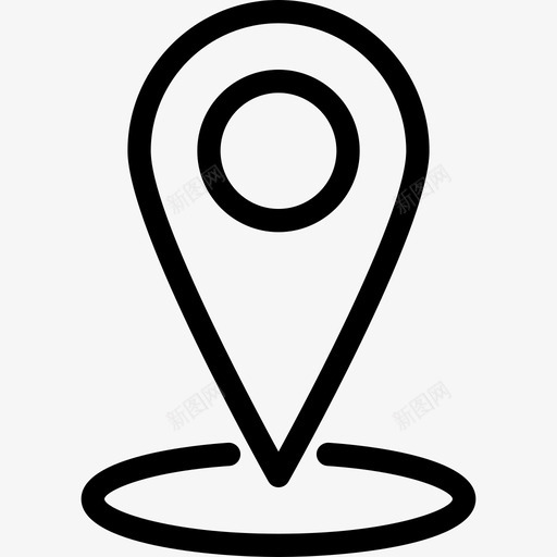 地图标记导航定位器svg_新图网 https://ixintu.com gps 位置 地图位置线图标 地图标记 地址 地理 定位器 导航 指示器 方向 特定