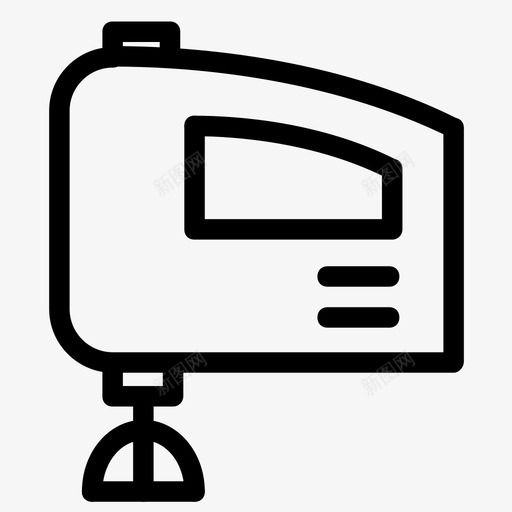 搅拌机美味厨房图标svg_新图网 https://ixintu.com 厨房 搅拌 搅拌机 混合 烘焙 烹饪 烹饪材料 电动手搅拌机 美味 蛋糕 设备 配料