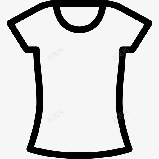 女式t恤棉质连衣裙图标svg_新图网 https://ixintu.com 夜装 女式t恤 时尚 服装配件系列图标 棉质 短款 连衣裙 针织 长款