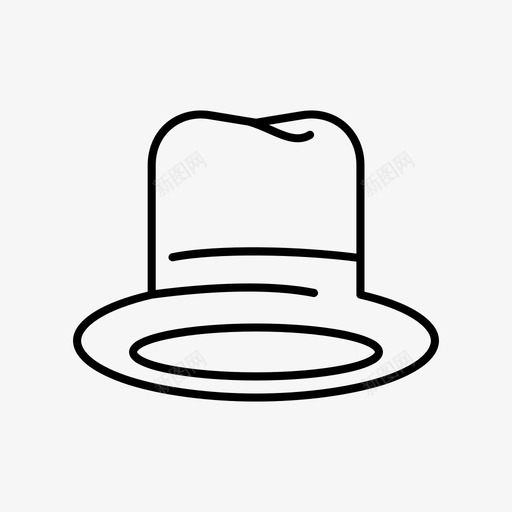 帽子配件服装图标svg_新图网 https://ixintu.com 帽子 服装 端墙 配件 顶帽