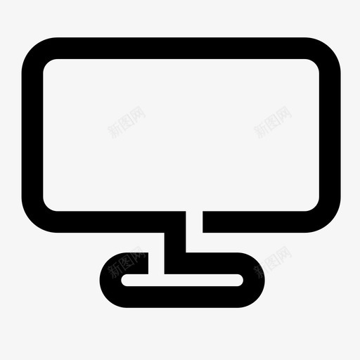 显示器电视屏幕外围设备图标svg_新图网 https://ixintu.com 单线3 外围设备 平板电视 显示器 桌面屏幕 桌面显示器 电视屏幕 设备