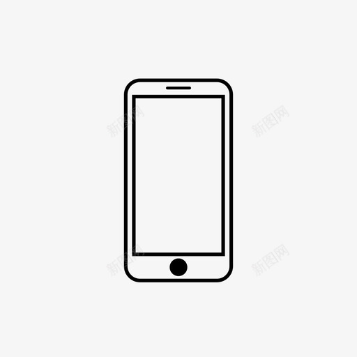 iphone智能手机ios图标svg_新图网 https://ixintu.com ios iphone 手机 智能手机 电子 苹果 设备