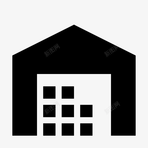 仓库库存货架图标svg_新图网 https://ixintu.com 仓库 供应品 叉车 库存 货架