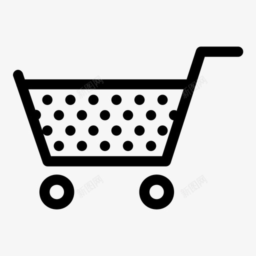 购物车物品推送图标svg_新图网 https://ixintu.com 推送 物品 购买 购物 购物车