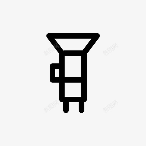 橱柜和手电筒物体位置和物体图标svg_新图网 https://ixintu.com 位置和物体 橱柜和手电筒 照明 物体 闪光灯