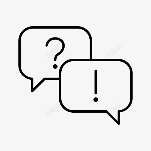 qa消息质量图标svg_新图网 https://ixintu.com qa 消息 讲话 讲话气泡 质量 问号 问题
