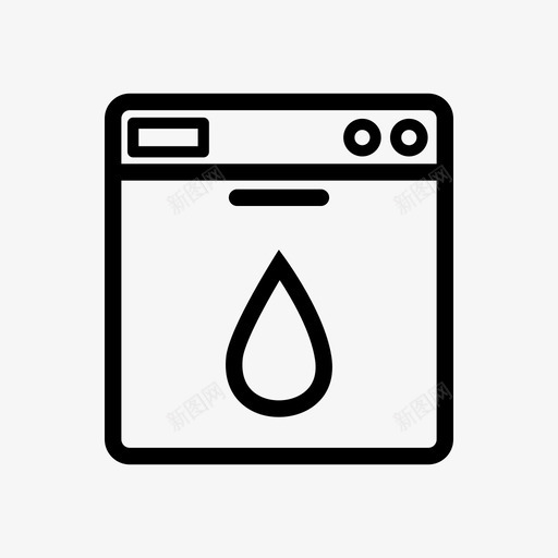 洗碗机清洁器耗电图标svg_新图网 https://ixintu.com 卫生 厨房助手 家居用品 洗碗机 清洁器 耗电 薄厨具