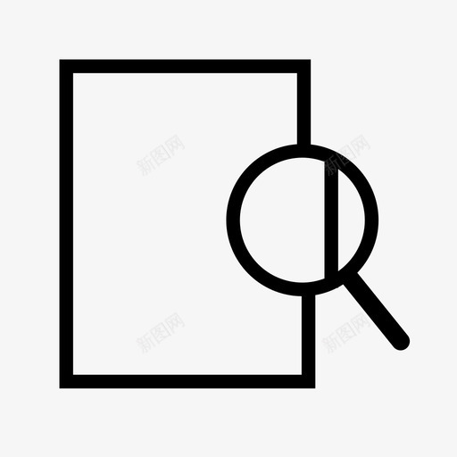 放大镜观察镜查询图标svg_新图网 https://ixintu.com 定位 工具 搜索 放大镜 查看 查询 缩放 观察镜