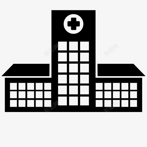 医院建筑护理图标svg_新图网 https://ixintu.com 医院 城市 建筑 房屋 护理 机构 材料 治疗 诊所