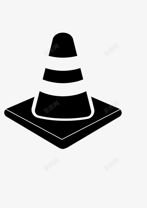 交通锥建筑危险图标svg_新图网 https://ixintu.com 交通锥 危险 安全 安全锥 建筑 警告 道路 道路标志